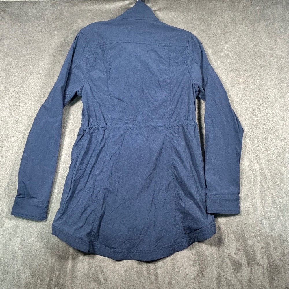 LL Bean Womens Small Regular Blue Utility Field Jacket 518313 Nylon Spandex - Picture 6 of 8